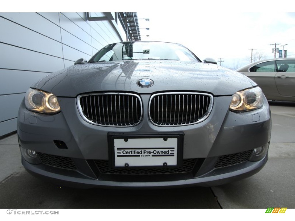 2009 3 Series 335xi Coupe - Space Grey Metallic / Black photo #2