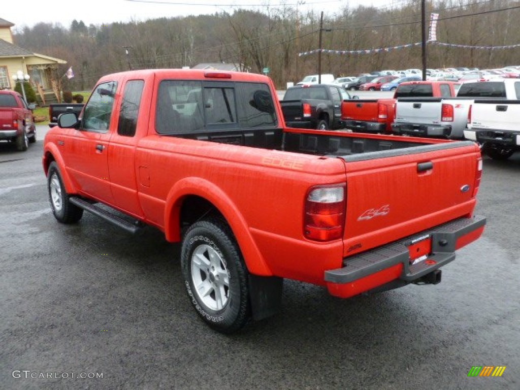 Bright Red 2004 Ford Ranger Edge SuperCab 4x4 Exterior Photo #59597658