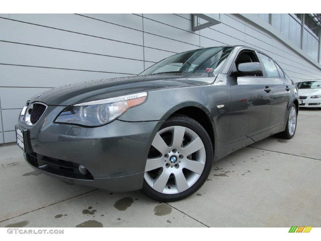 2006 5 Series 530xi Sedan - Titanium Grey Metallic / Black photo #1