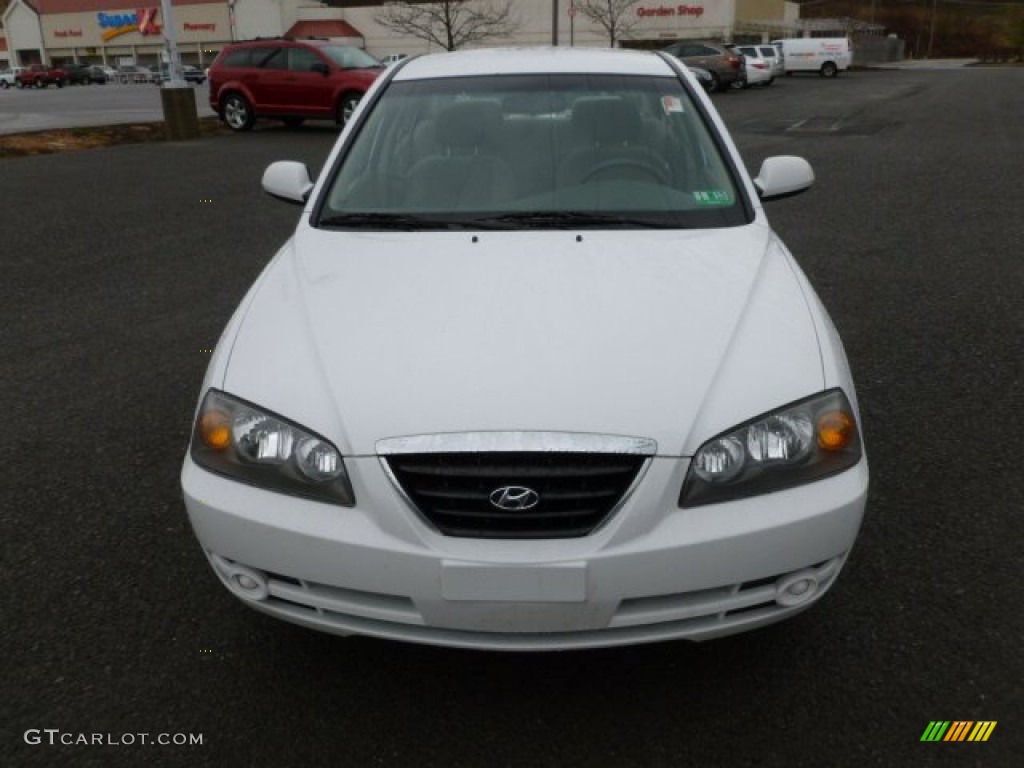 2006 Elantra GLS Sedan - Nordic White / Beige photo #2
