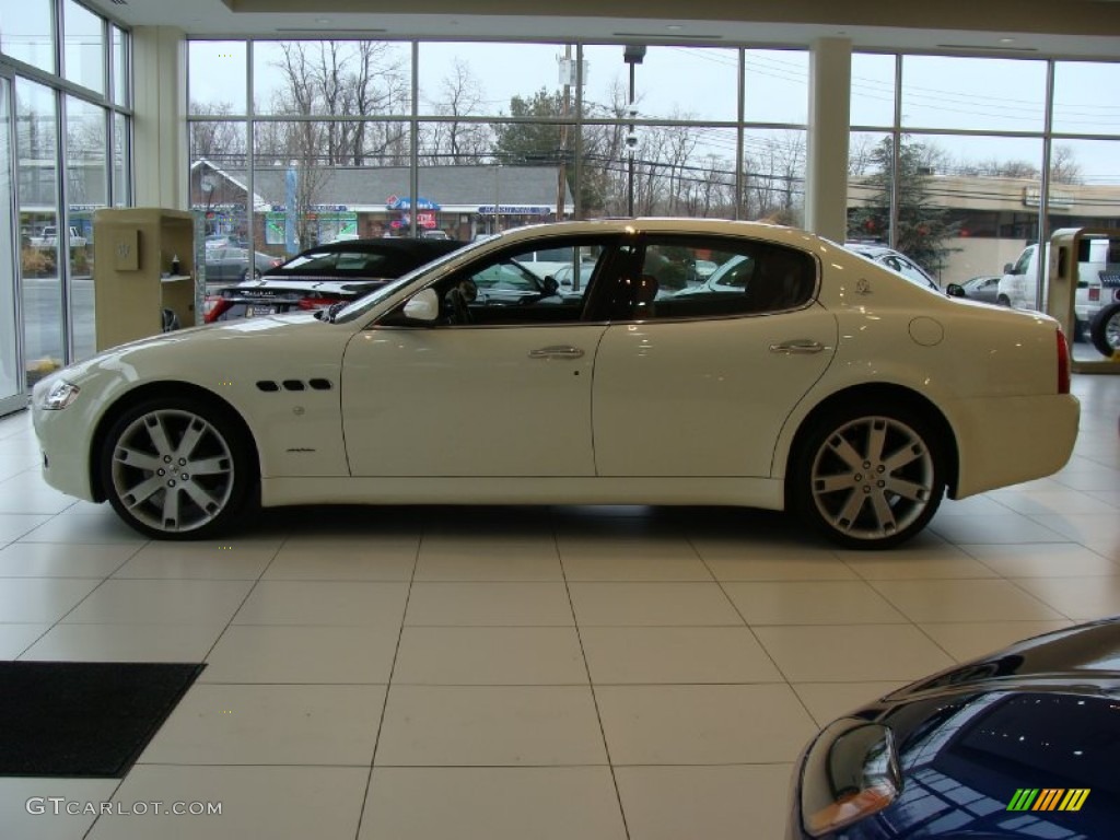 Bianco Eldorado (White) 2009 Maserati Quattroporte Standard Quattroporte Model Exterior Photo #59598192