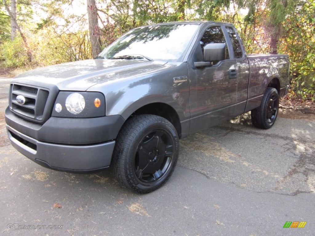 2007 F150 XL Regular Cab - Dark Shadow Grey Metallic / Medium Flint photo #1