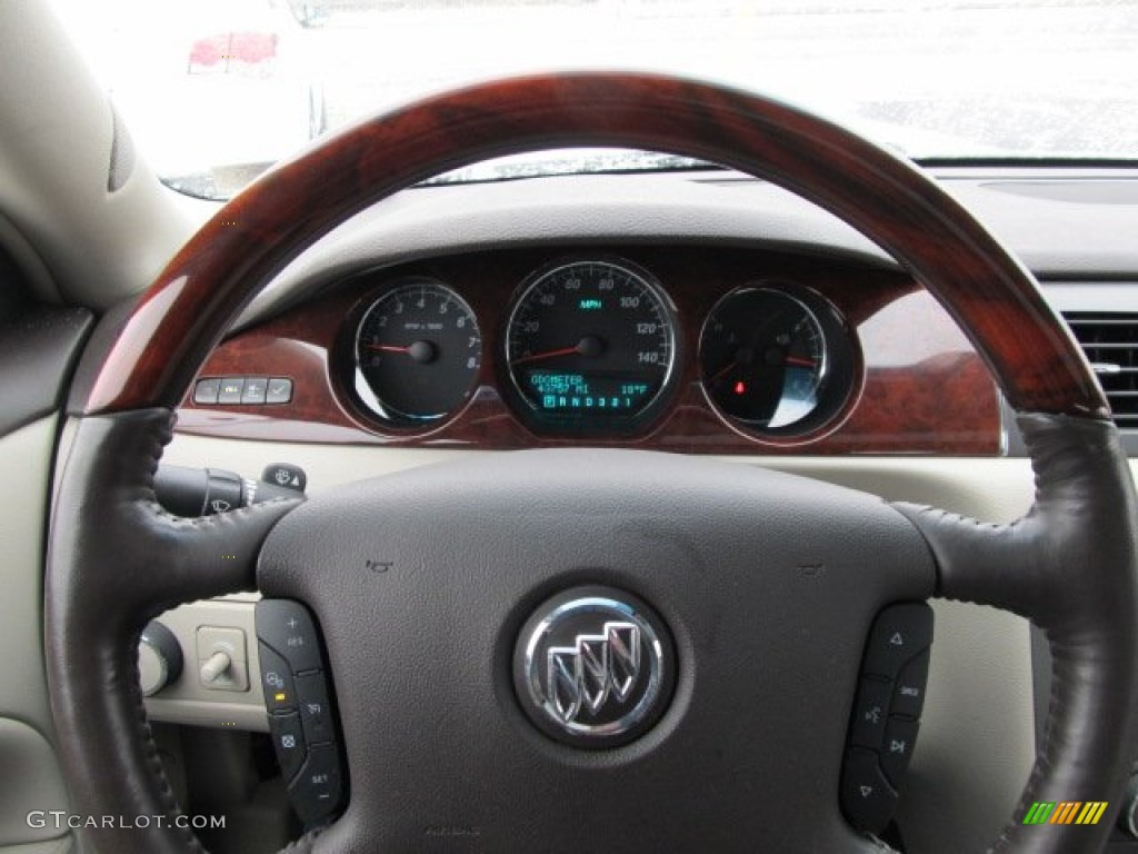 2008 Buick Lucerne CXL Special Edition Cocoa/Shale Steering Wheel Photo #59598909