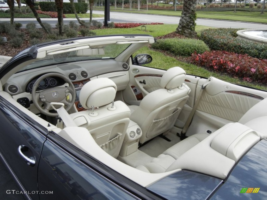Stone Interior 2008 Mercedes-Benz CLK 550 Cabriolet Photo #59599101