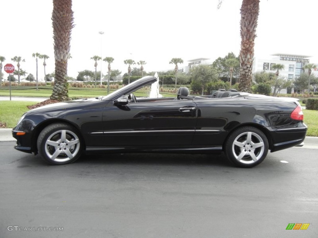 Obsidian Black Metallic 2008 Mercedes-Benz CLK 350 Cabriolet Exterior Photo #59599437