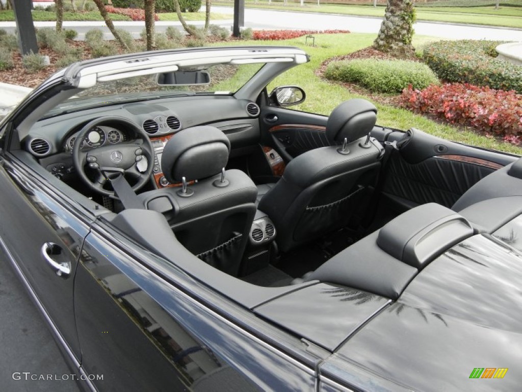 Black Interior 2008 Mercedes-Benz CLK 350 Cabriolet Photo #59599455