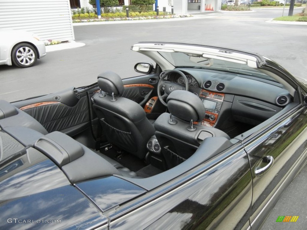 Black Interior 2008 Mercedes-Benz CLK 350 Cabriolet Photo #59599464