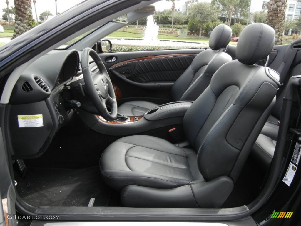 Black Interior 2008 Mercedes-Benz CLK 350 Cabriolet Photo #59599502