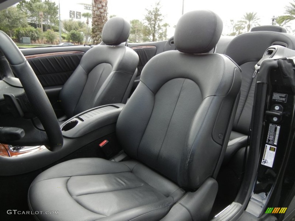 Black Interior 2008 Mercedes-Benz CLK 350 Cabriolet Photo #59599512