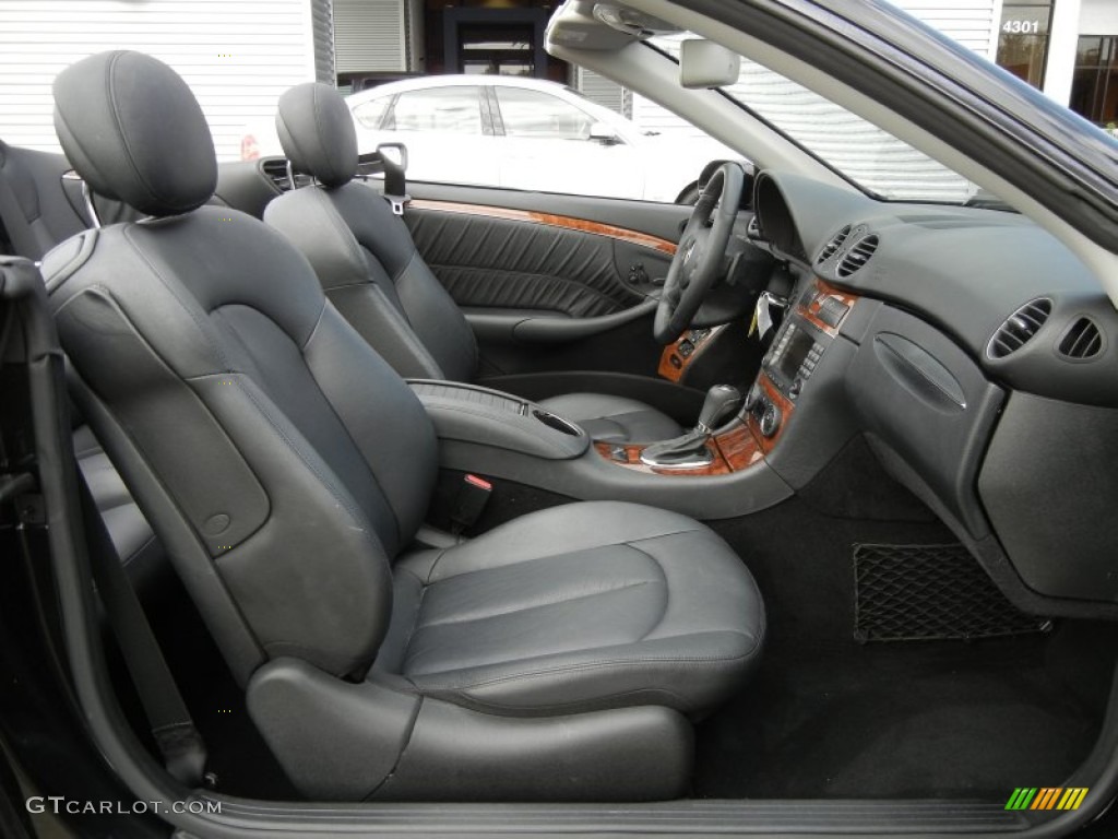 Black Interior 2008 Mercedes-Benz CLK 350 Cabriolet Photo #59599548