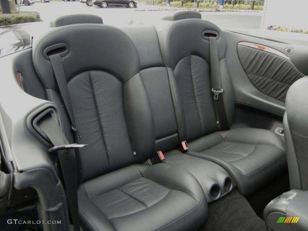Black Interior 2008 Mercedes-Benz CLK 350 Cabriolet Photo #59599566