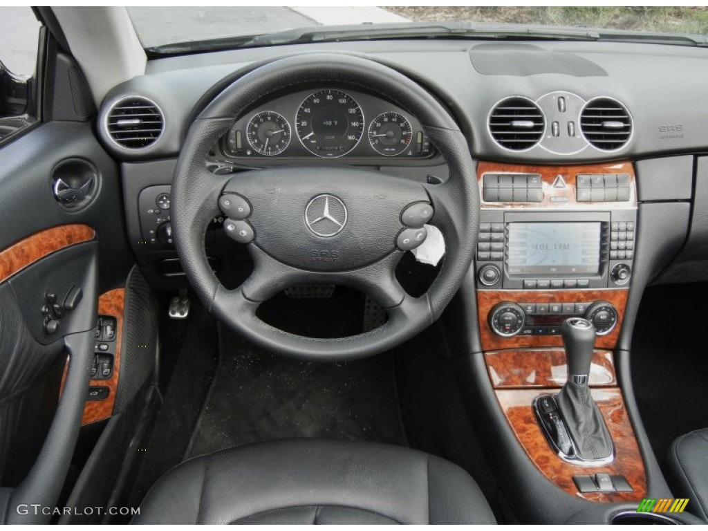 2008 Mercedes-Benz CLK 350 Cabriolet Black Dashboard Photo #59599584