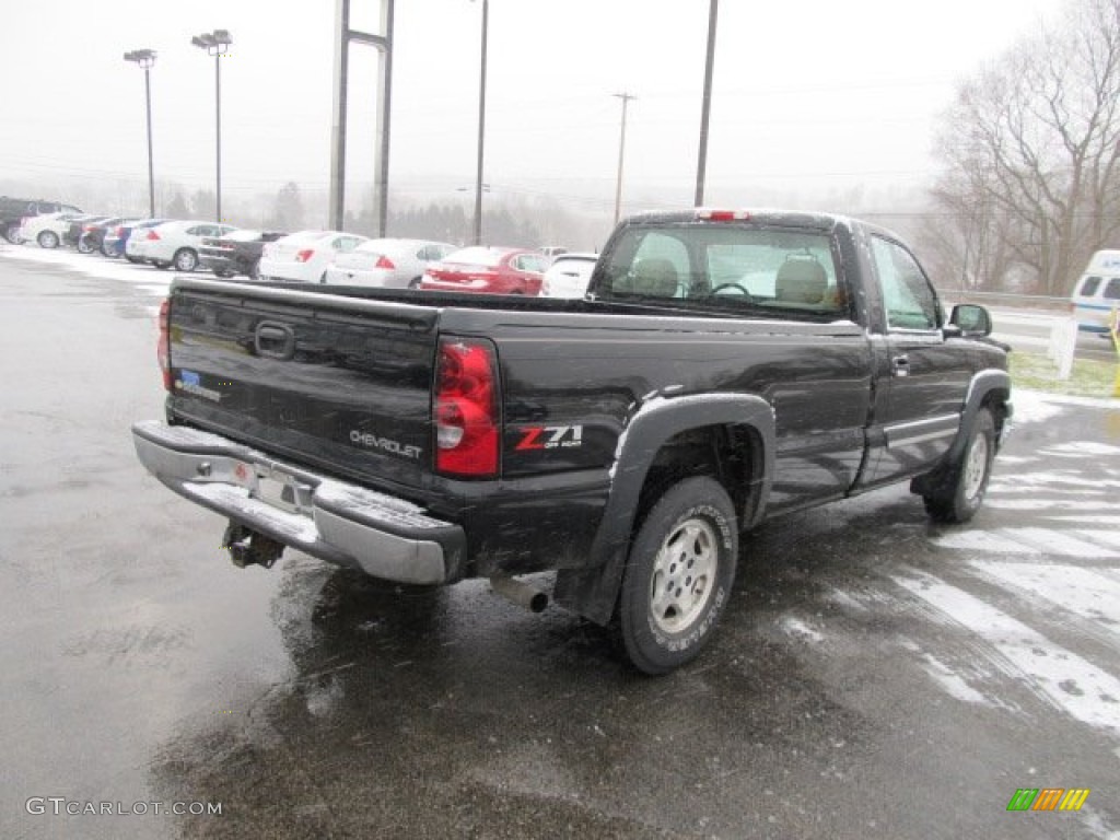 2004 Silverado 1500 Z71 Regular Cab 4x4 - Black / Tan photo #8