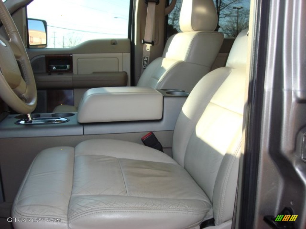 2004 F150 Lariat SuperCrew 4x4 - Arizona Beige Metallic / Tan photo #7