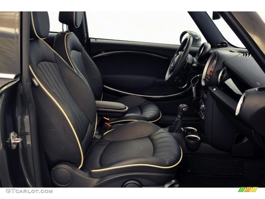 Carbon Black Lounge Leather Interior 2011 Mini Cooper S Hardtop Photo #59601727