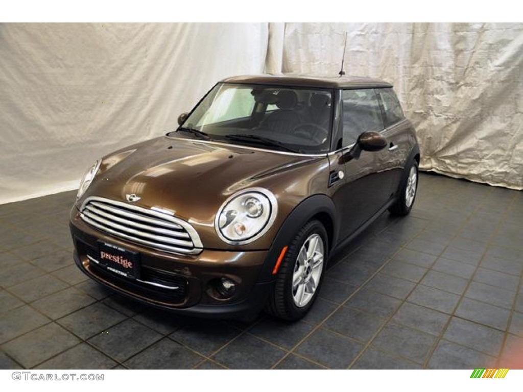 2011 Cooper Hardtop - Hot Chocolate Metallic / Carbon Black Lounge Leather photo #1