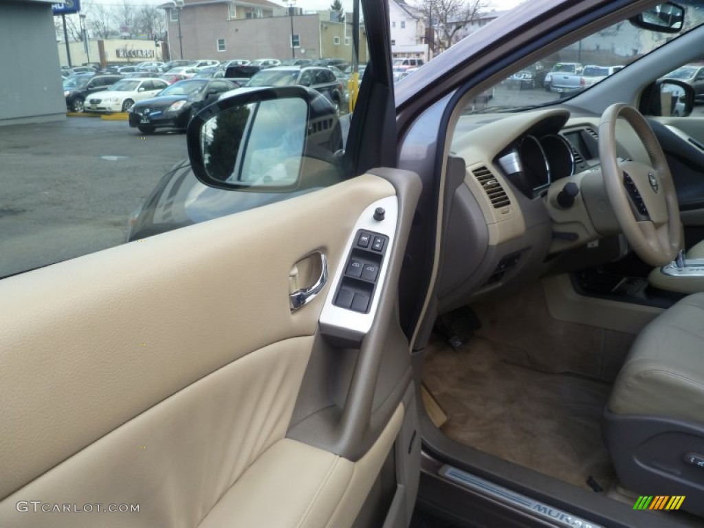 2009 Murano SL AWD - Tinted Bronze Metallic / Beige photo #8