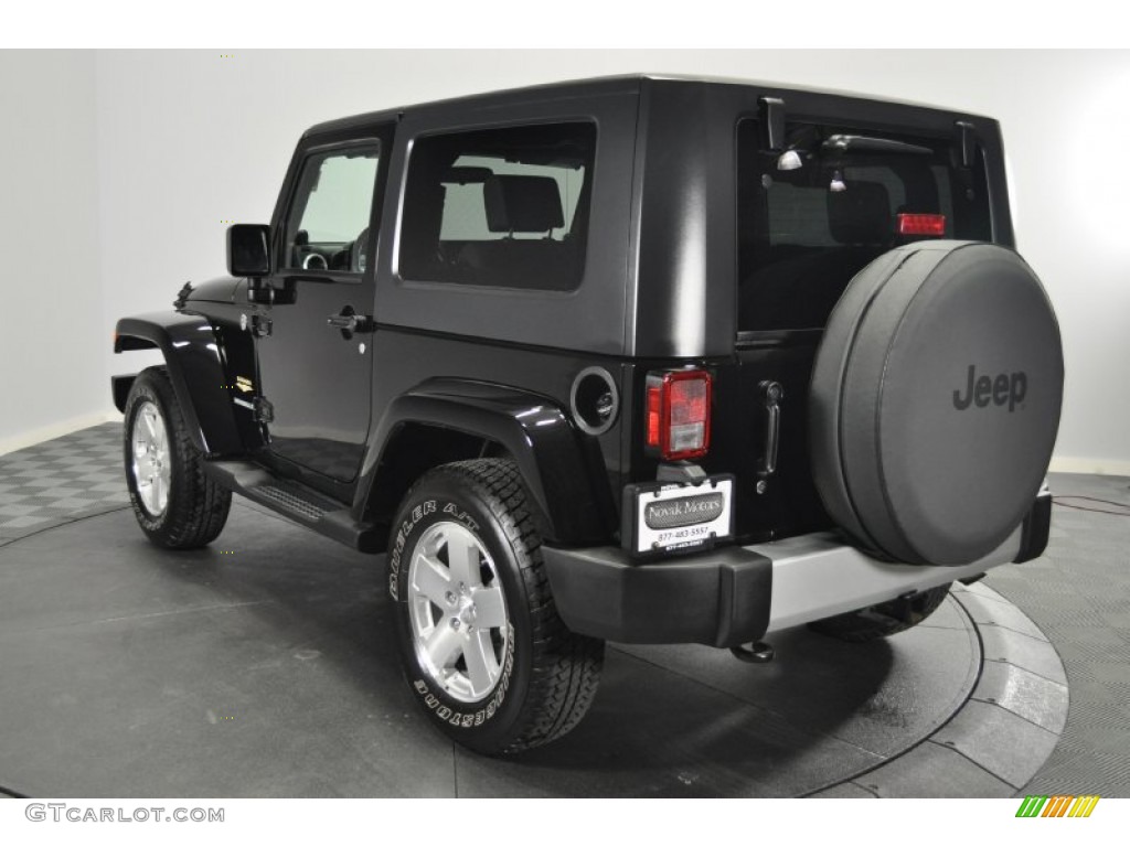 2009 Wrangler Sahara 4x4 - Black / Dark Slate Gray/Medium Slate Gray photo #3