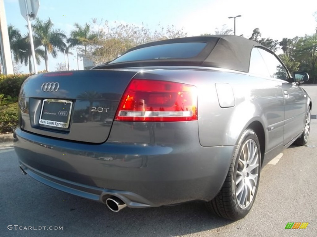 2009 A4 2.0T Cabriolet - Meteor Grey Pearl Effect / Black photo #9