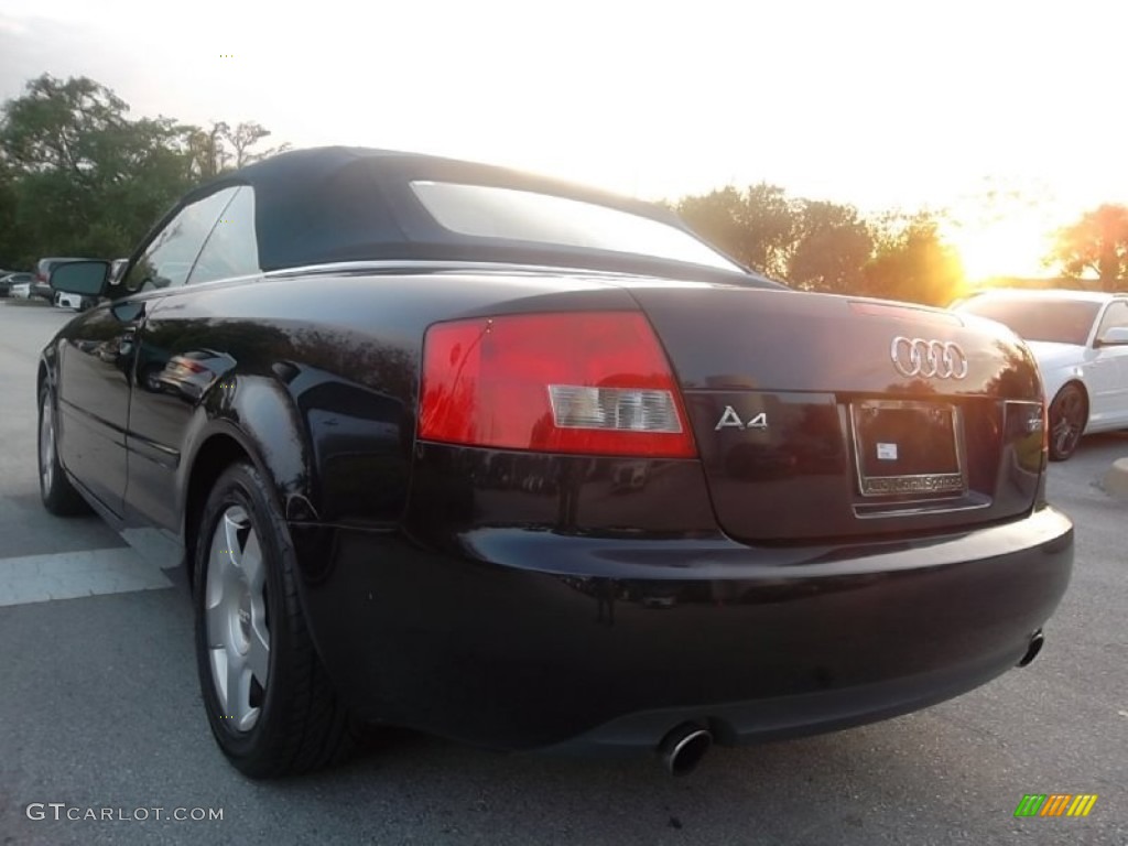 2004 A4 1.8T Cabriolet - Moro Blue Pearl Effect / Beige photo #6