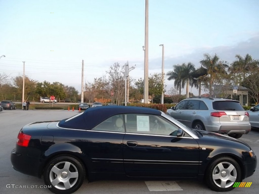 2004 A4 1.8T Cabriolet - Moro Blue Pearl Effect / Beige photo #11