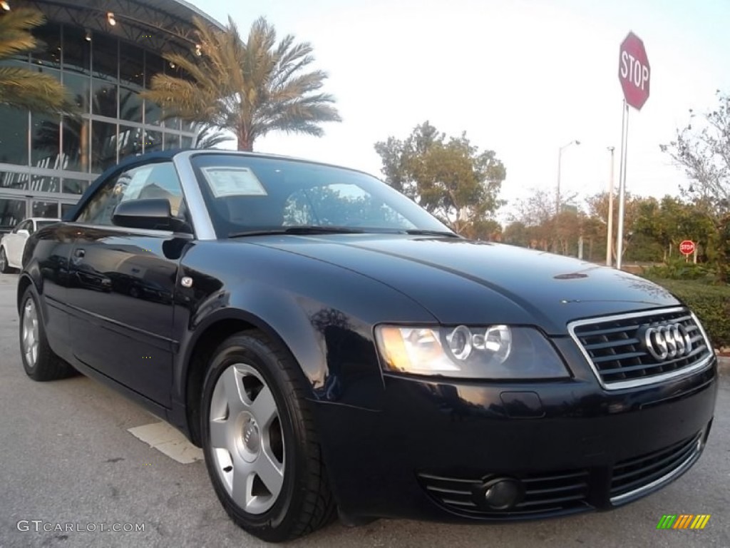 2004 A4 1.8T Cabriolet - Moro Blue Pearl Effect / Beige photo #13