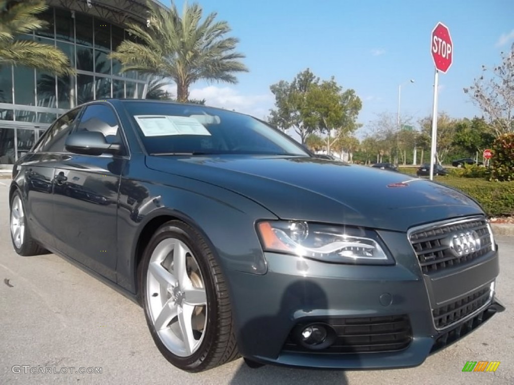 2011 A4 2.0T quattro Sedan - Meteor Grey Pearl / Black photo #14