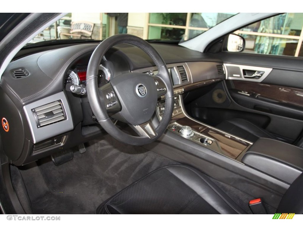 Charcoal/Charcoal Interior 2009 Jaguar XF Supercharged Photo #59605233