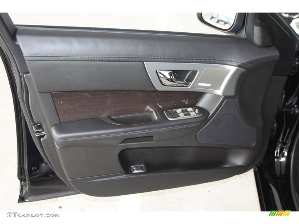2009 Jaguar XF Supercharged Charcoal/Charcoal Door Panel Photo #59605335