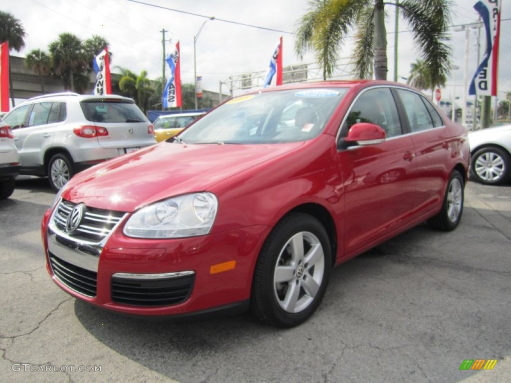 Salsa Red 2009 Volkswagen Jetta SE Sedan Exterior Photo #59605836
