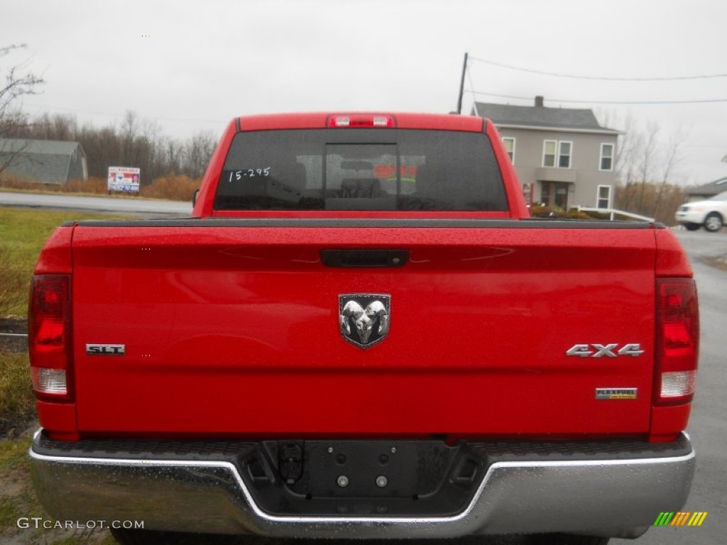 2011 Ram 1500 SLT Quad Cab 4x4 - Flame Red / Dark Slate Gray/Medium Graystone photo #14