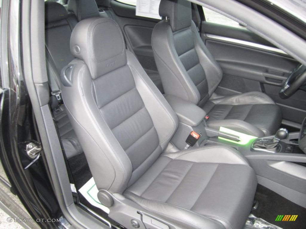 Anthracite Black Leather Interior 2009 Volkswagen GTI 2 Door Photo #59606928