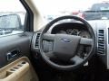 2008 Ford Edge Medium Light Stone Interior Steering Wheel Photo