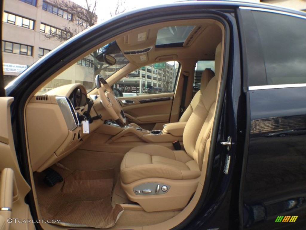 2012 Cayenne S Hybrid - Dark Blue Metallic / Luxor Beige photo #10