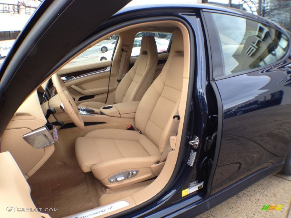 Luxor Beige Interior 2012 Porsche Panamera 4 Photo #59609055