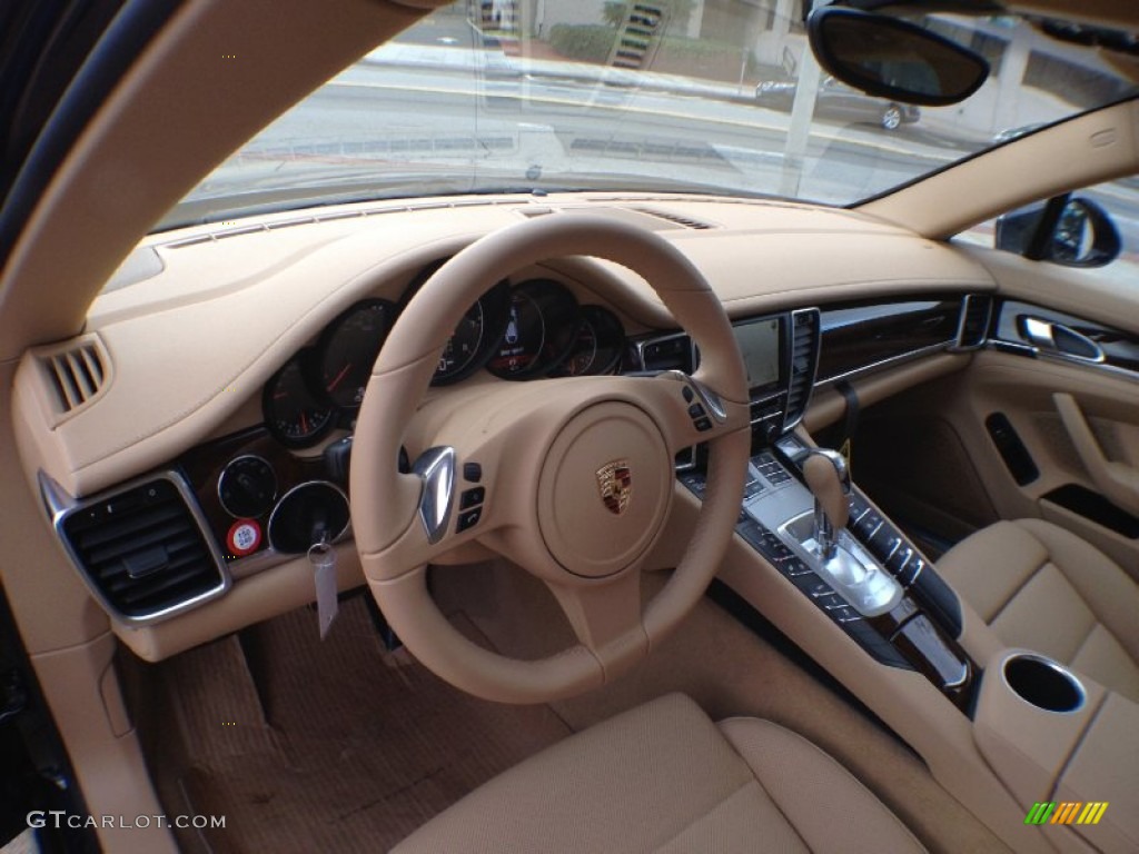 Luxor Beige Interior 2012 Porsche Panamera 4 Photo #59609070