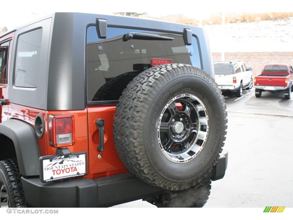 2009 Wrangler Unlimited X 4x4 - Sunburst Orange Pearl / Dark Slate Gray/Medium Slate Gray photo #15