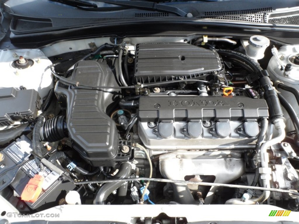 2004 Honda Civic Value Package Coupe 1.7L SOHC 16V VTEC 4 Cylinder Engine Photo #59610486