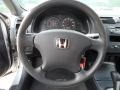 Black 2004 Honda Civic Value Package Coupe Steering Wheel
