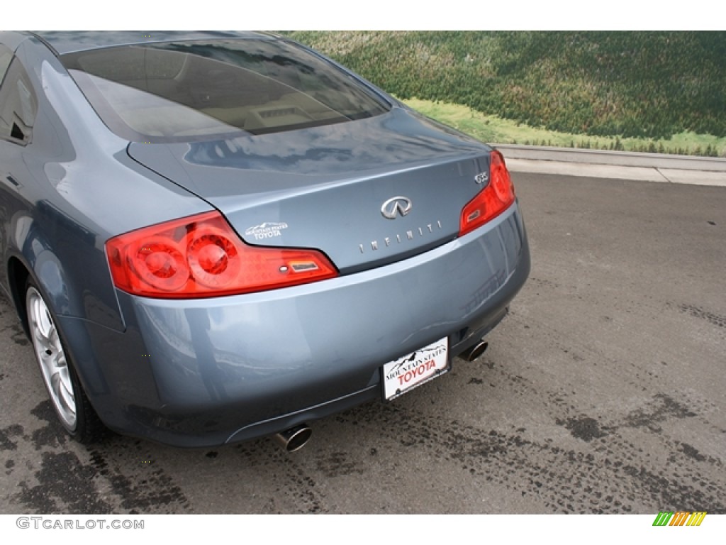 2006 G 35 Coupe - Lakeshore Slate Blue Metallic / Wheat photo #18