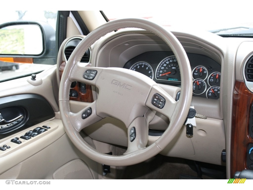 2004 GMC Envoy SLT 4x4 Light Tan Steering Wheel Photo #59612316