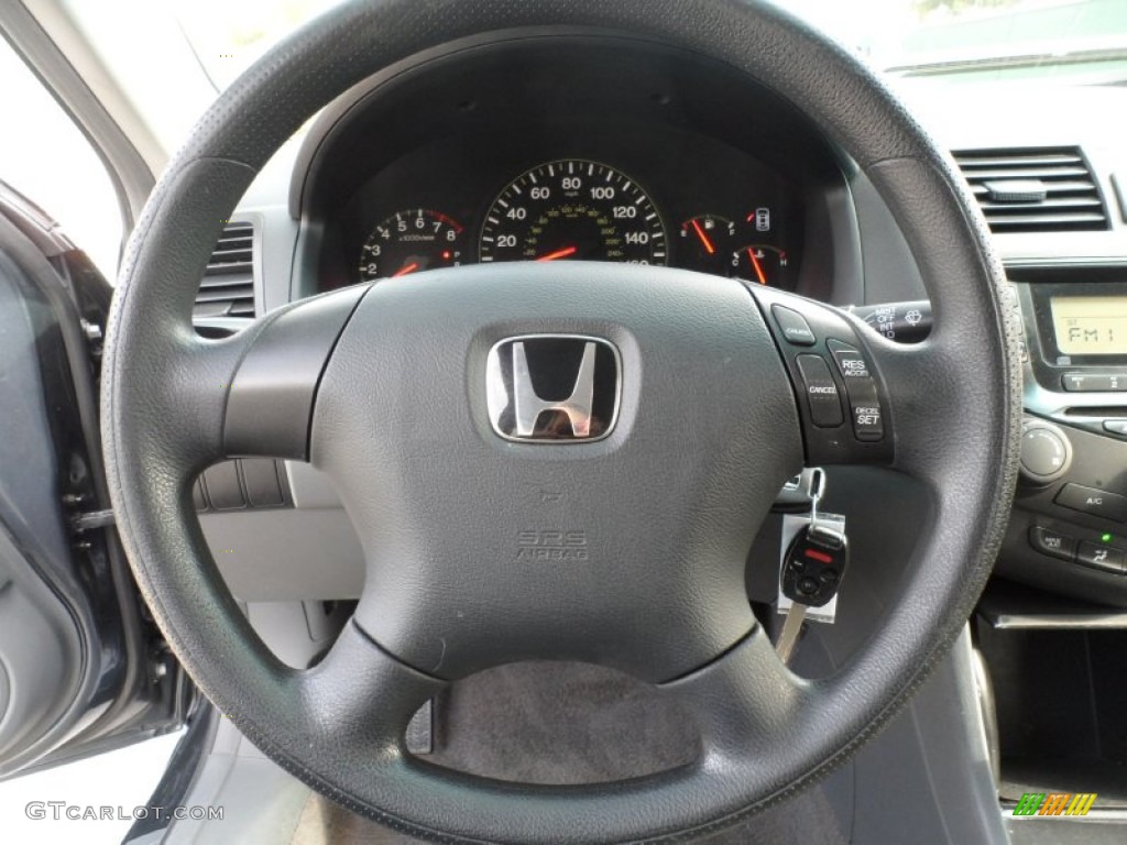 2004 Honda Accord LX Sedan Gray Steering Wheel Photo #59612340