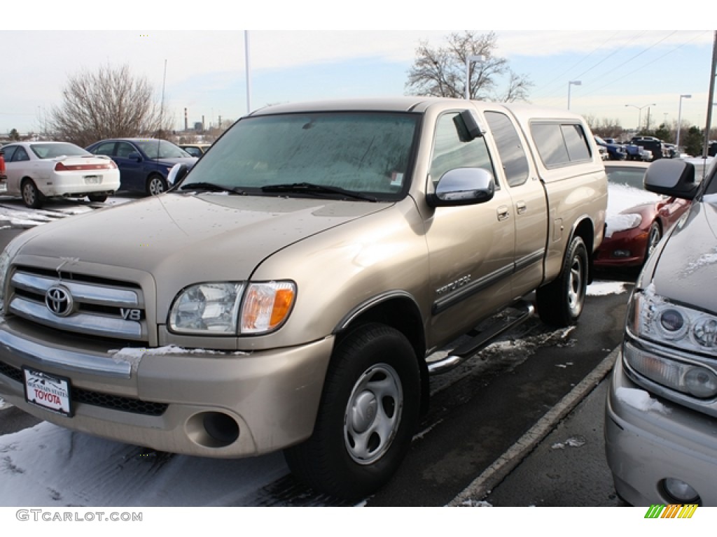 2003 Tundra SR5 Access Cab - Desert Sand Metallic / Oak photo #2