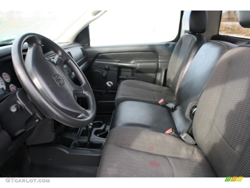 Black Interior 2003 Dodge Ram 1500 ST Regular Cab 4x4 Photo #59612619