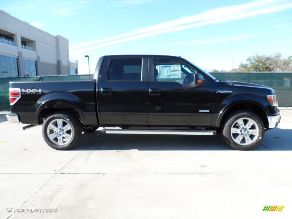 Tuxedo Black Metallic 2012 Ford F150 Lariat SuperCrew 4x4 Exterior Photo #59612952