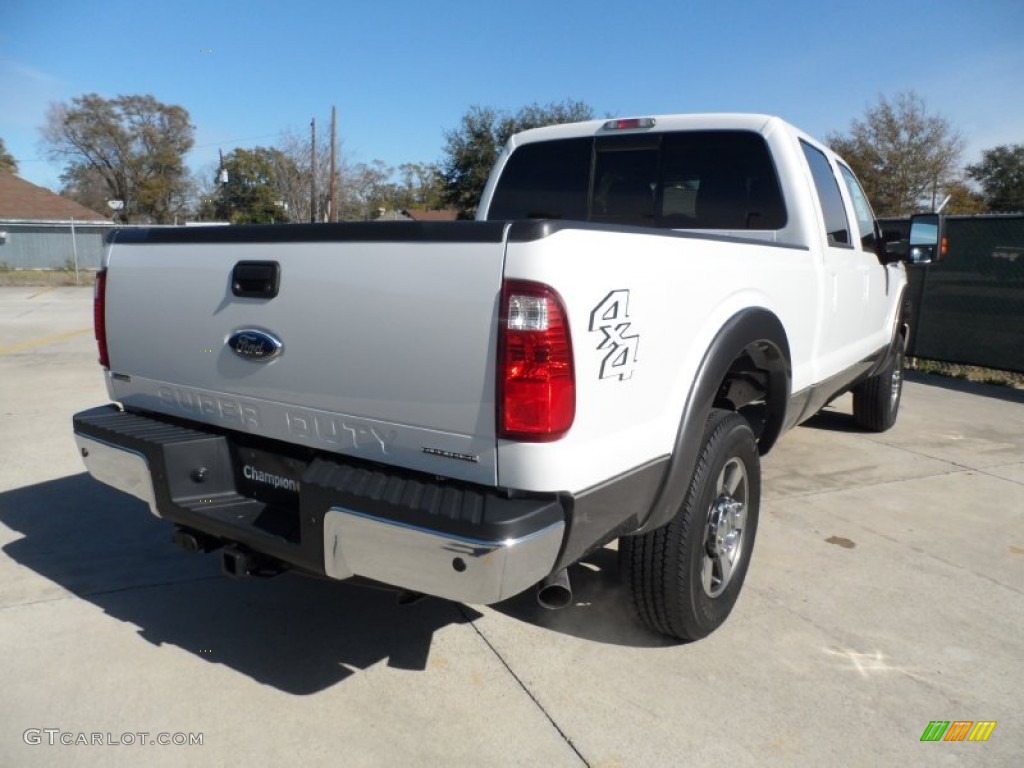 Oxford White 2012 Ford F250 Super Duty Lariat Crew Cab 4x4 Exterior Photo #59613305