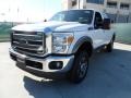 2012 Oxford White Ford F250 Super Duty Lariat Crew Cab 4x4  photo #7