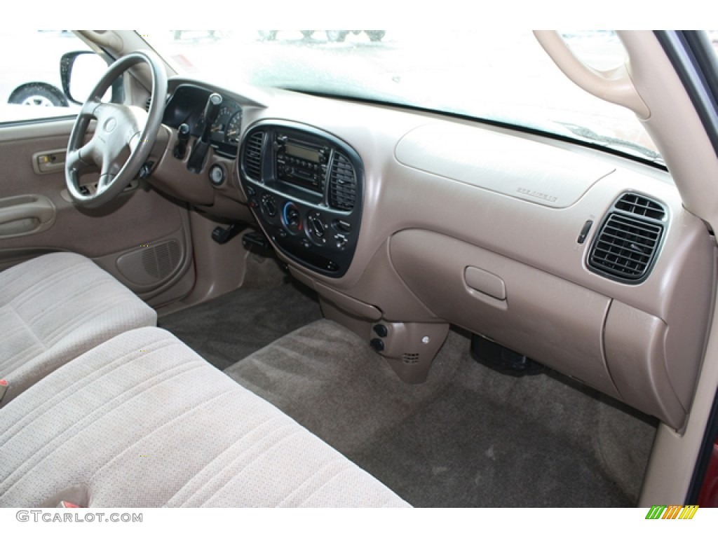 2001 Toyota Tundra SR5 Extended Cab Oak Dashboard Photo #59613357