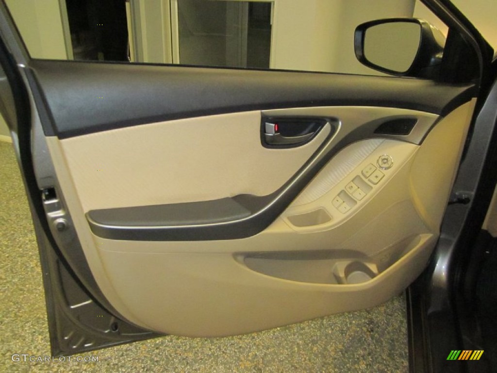 2011 Hyundai Elantra GLS Beige Door Panel Photo #59613627