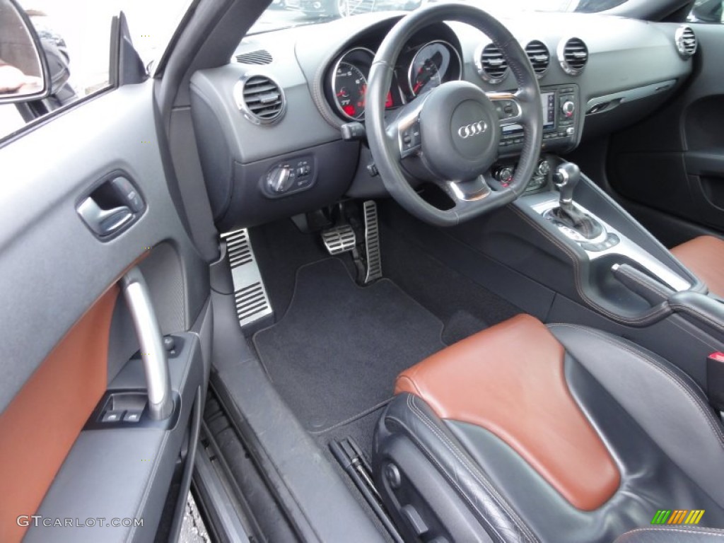 2008 Audi TT 3.2 quattro Coupe Saddle Brown Dashboard Photo #59614047